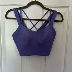 Purple Strappy Crop Top